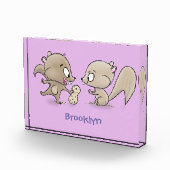 かわいいおもしろいリス漫画イラストレーション フォトブロック (右)