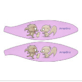 かわいいおもしろいリス漫画イラストレーション ミニバスケットボール (パネル)