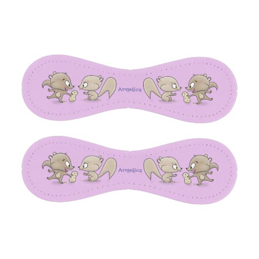 かわいいおもしろいリス漫画イラストレーション 野球ボール (パネル)