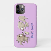 かわいいおもしろいリス漫画イラストレーション Case-Mate iPhoneケース (裏)
