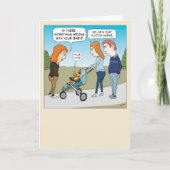 かわいいおもしろいリトルホースベビー誕生日 カード (正面)