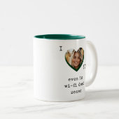 かわいいおもしろいロマンチックなガールフレンドのバレンタイン ツートーンマグカップ (正面右)