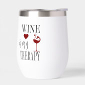 かわいいおもしろいワインは私のセラピー (左面)