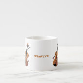 かわいいおもしろいヴァイオリンミュージカル漫画のキャラクター エスプレッソカップ (正面)