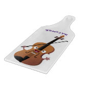 かわいいおもしろいヴァイオリンミュージカル漫画のキャラクター カッティングボード (角)