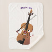 かわいいおもしろいヴァイオリンミュージカル漫画のキャラクター シェルパブランケット (正面)