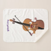 かわいいおもしろいヴァイオリンミュージカル漫画のキャラクター シェルパブランケット (正面(横))