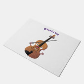 かわいいおもしろいヴァイオリンミュージカル漫画のキャラクター ドアマット (アングル)