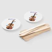 かわいいおもしろいヴァイオリンミュージカル漫画のキャラクター ハンドファン (組立なし)