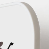 かわいいおもしろいヴァイオリンミュージカル漫画のキャラクター ピックルボールラケット (左詳細)