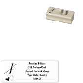 かわいいおもしろいヴァイオリンミュージカル漫画のキャラクター ラバースタンプ (押印)