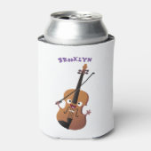 かわいいおもしろいヴァイオリンミュージカル漫画のキャラクター 缶クーラー (缶正面)