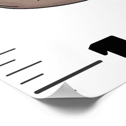 かわいいおもしろい動物の漫画の成長チャート ポスター (角)