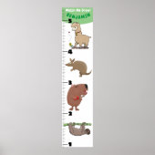 かわいいおもしろい動物の漫画の成長チャート ポスター (正面)
