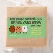 かわいいおもしろい卵の卵カートン ラベル (インサイチュ)