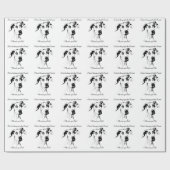 かわいいおもしろい大きな犬の引用文甘やかされたペットのユーモア ラッピングペーパー (フラット)