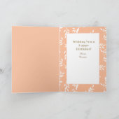 かわいいおもしろい女性マンガワイントースト誕生日 カード (内部)