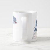 かわいいおもしろい好きのマンガイルカ ジャンボコーヒーマグカップ (裏面)