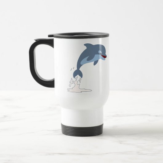 かわいいおもしろい好きマンガドルフィンコミューターマグ トラベルマグ (左)