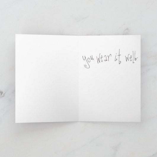 かわいいおもしろい妊娠赤ちゃんシャワーおめでとう カード (内部)