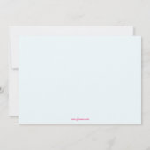 かわいいおもしろい姫の誕生日パーティーの招待 招待状 (裏面)