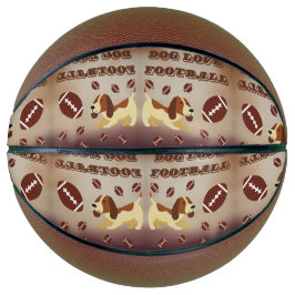 かわいいおもしろい子犬の遊サッカー バスケットボール