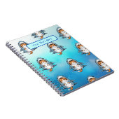 かわいいおもしろい子猫カスタム ノートブック (右側)