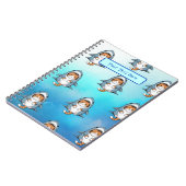 かわいいおもしろい子猫カスタム ノートブック (左側)