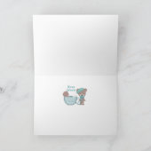 かわいいおもしろい孫クリスマス特別フォント シーズンカード (内部)