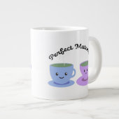 かわいいおもしろい完璧な抹茶 ジャンボコーヒーマグカップ (正面右)