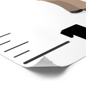 かわいいおもしろい家畜の漫画の成長チャート ポスター (角)