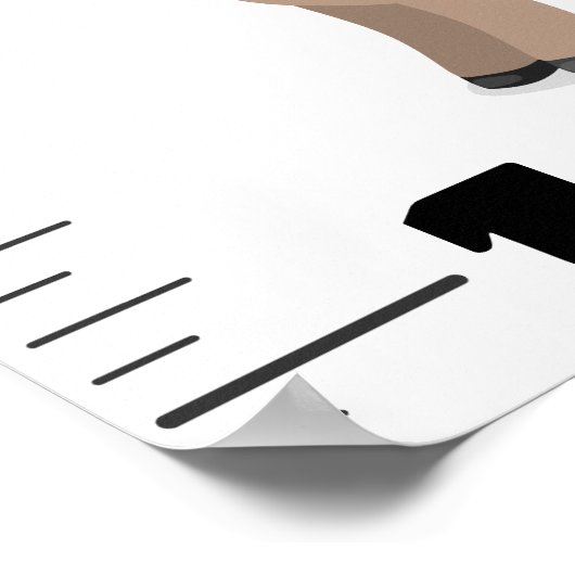 かわいいおもしろい家畜の漫画の成長チャート ポスター (角)