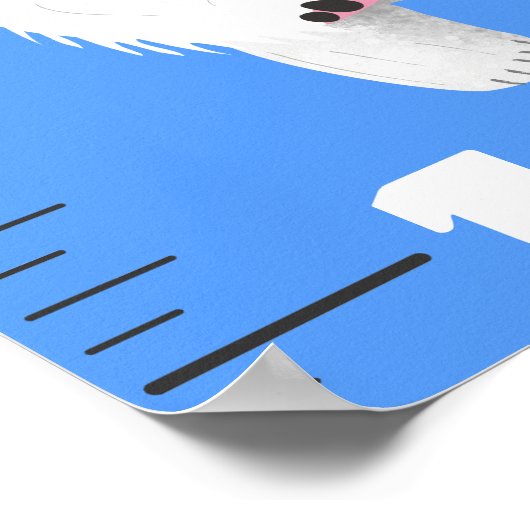 かわいいおもしろい家畜の漫画の成長チャート ポスター (角)