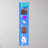 かわいいおもしろい家畜の漫画の成長チャート ポスター (正面)