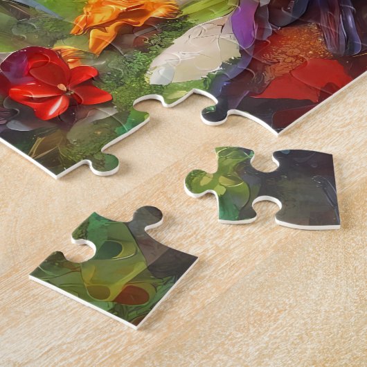 かわいいおもしろい小さなカエル ジグソーパズル (側面)