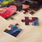 かわいいおもしろい小さなカエル ジグソーパズル (側面)