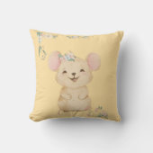 かわいいおもしろい小さなネズミ クッション (正面)