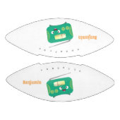 かわいいおもしろい幸せなレトロなラジオ漫画 アメリカンフットボール (パネル)