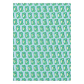 かわいいおもしろい幸せなレトロなラジオ漫画 テーブルクロス (正面)