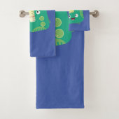 かわいいおもしろい幸せなレトロなラジオ漫画 バスタオルセット (インサイチュ)