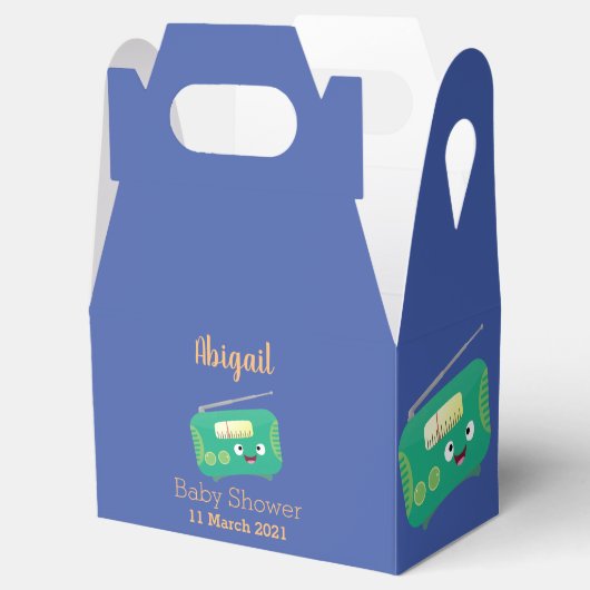 かわいいおもしろい幸せなレトロなラジオ漫画 フェイバーボックス (オープン)