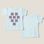 かわいいおもしろい幼児Tシャツ | キッズティパーソナライズされたー (デザイン正面&裏面)