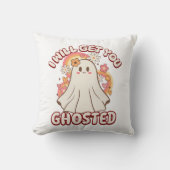 かわいいおもしろい幽霊 – かわいいバレンタイン幽霊 クッション (正面)