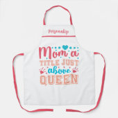 かわいいおもしろい引用文ギフトforマムキッチン エプロン (正面)