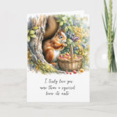 かわいいおもしろい引用文ロマンチックな水色バレンタインデー カード (正面)