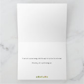 かわいいおもしろい折り畳み野菜の誕生日カード カード (内部)