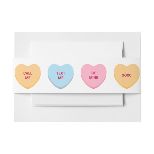 かわいいおもしろい招待状用帯 招待状ベリーバンド (正面例)