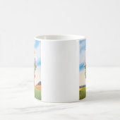 かわいいおもしろい格言ありがとうヴィンテージドイツ語イメージ コーヒーマグカップ (中央)