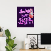 かわいいおもしろい格言ウィッシングユーハッピーイースター ポスター (ホームオフィス)