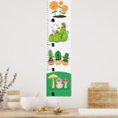 かわいいおもしろい植物の漫画の成長図 ポスター (キッチン)